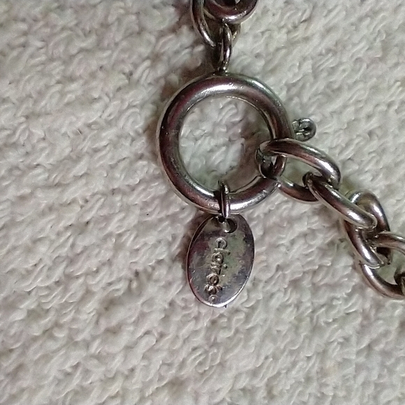 Silvertone Claire's link chain bracelet - Picture 2 of 2